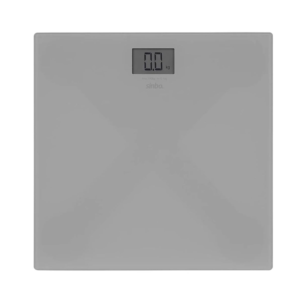 SİNBO SBS-4451 DİJİTAL - PİLLİ GRİ CAM BANYO BASKÜL TERAZİ TARTI LCD EKRAN 180KG/100GR 26X26CM (5643)