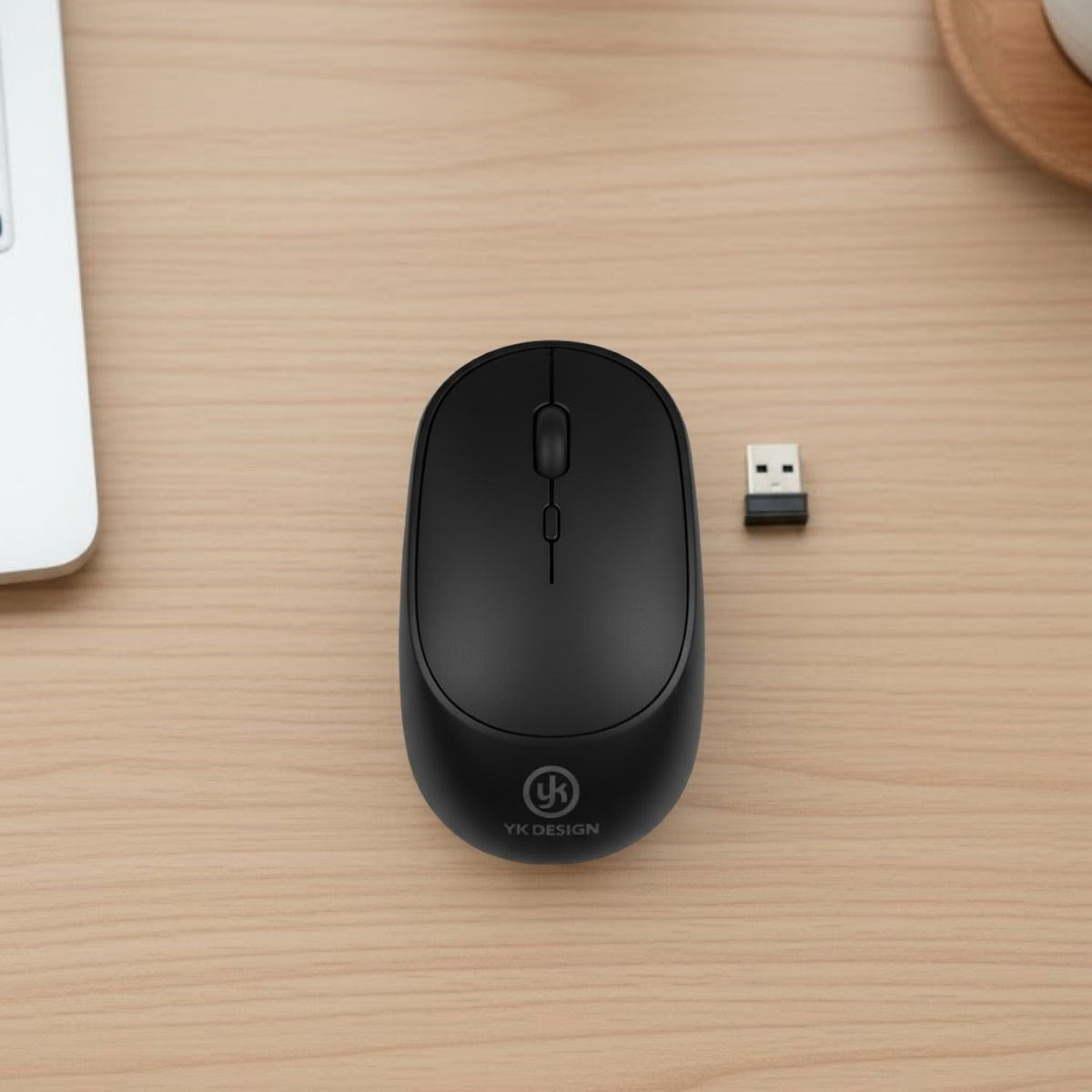 Siyah Renkli Ergonomik Sessiz Kablosuz Mouse – USB Alıcılı, Ofis ve Oyun İçin Konforlu Bilgisayar Faresi MS6310 (5643)
