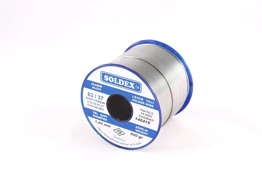 Soldex 63-37 Lehim Teli 500 Gr 0,75 Mm - Sn:63 / Pb:37
