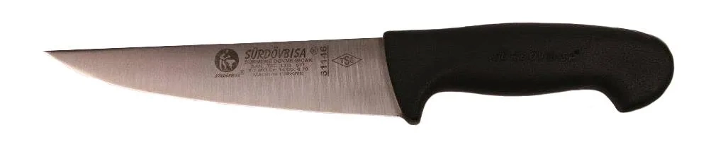 Sürmene 61146 Kasap Kurban Sıyırma Bıçağı 16,5 Cm, Plastik Sap