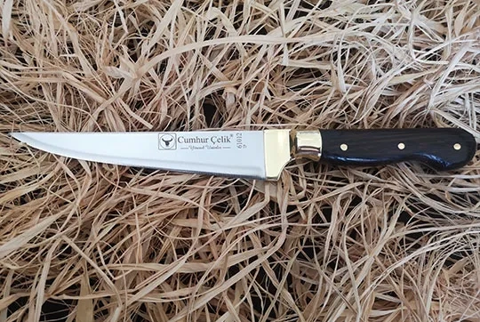 Sürmene Cumhur Çelik 61021 Sivri Kasap Kurban Bıçağı, 17 Cm, Venge Sap