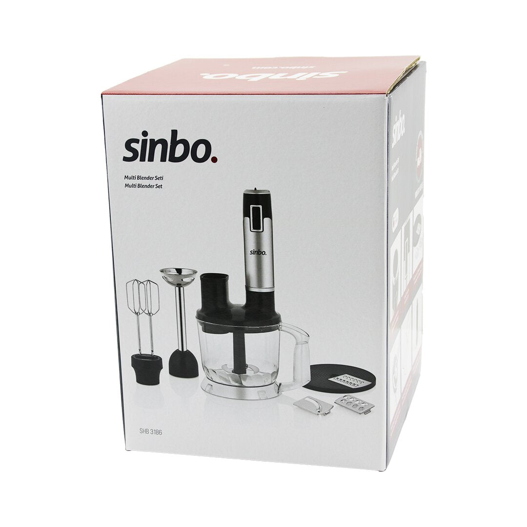 TURBO MULTİ BLENDER SETİ DOĞRAYICI- MİKSER- BLENDER RENDE DİLİM DİSKLERİ 300W 2LT HAZNE SHB-3186 (5643)