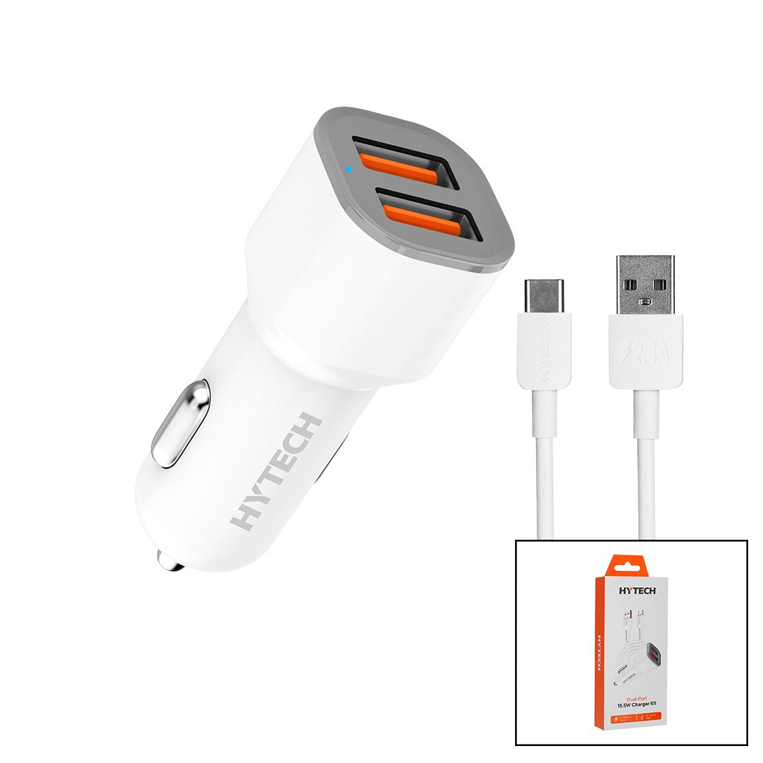 TYPE-C - KABLOLU OTO - ARAÇ ÇAKMAKLIK ŞARJ BAŞLIK SET 15.5W - 1MT KABLO HY-X46 (5643)
