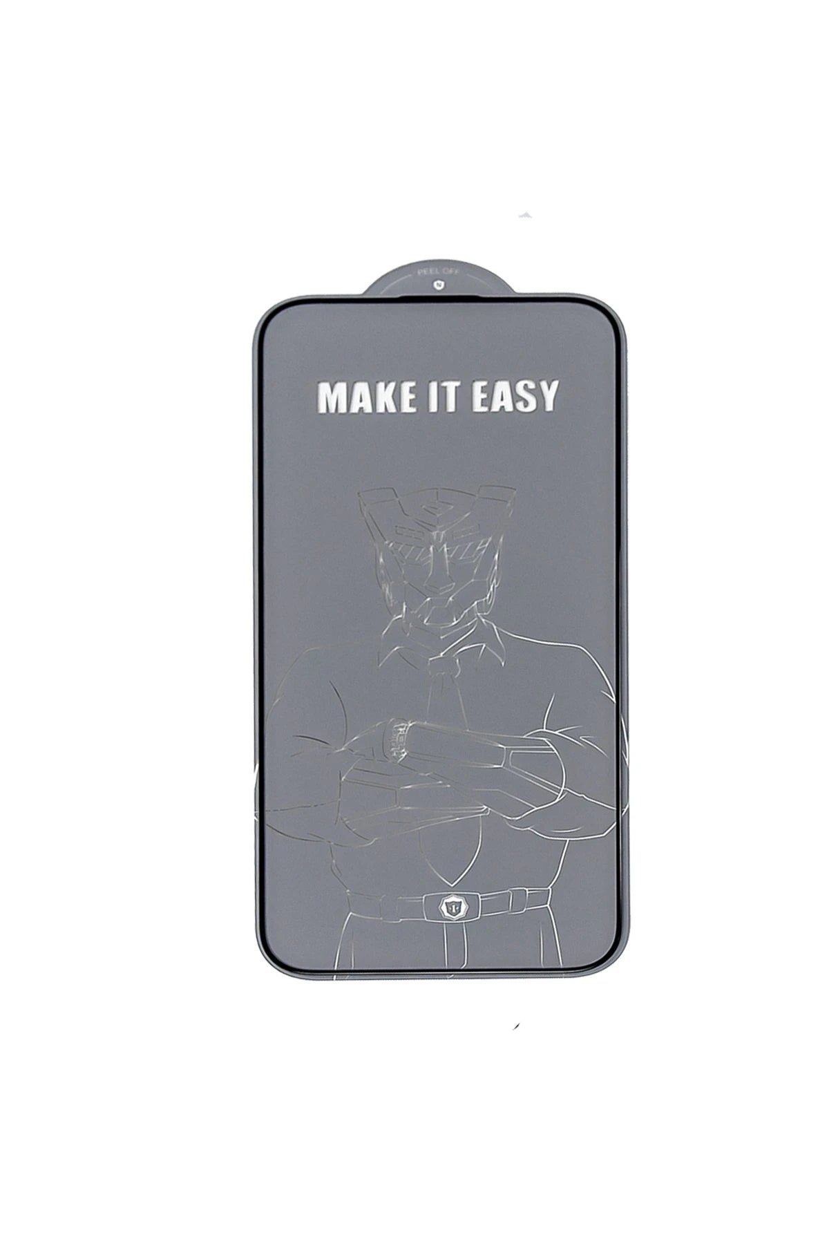 URR Apple iPhone 15 Pro 2.5D Antistatik Silkscreen Cam Ekran Koruyucu - Siyah