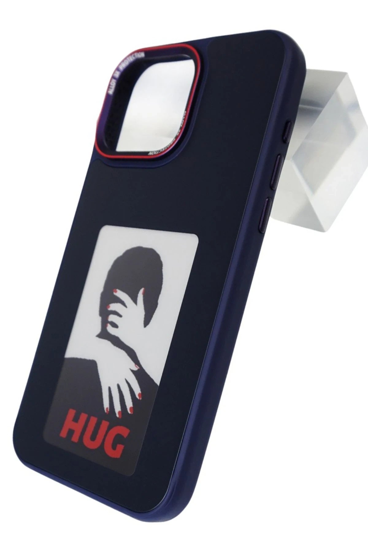 URR Apple iPhone 15 Pro Max NFC Smart Case Akıllı Kapak - Siyah