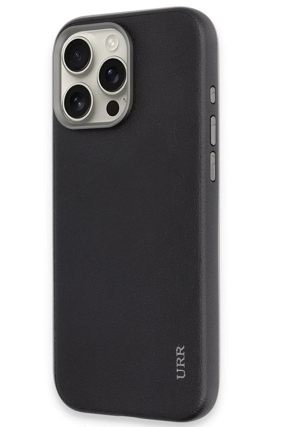 URR Apple iPhone 16 Pro Innovative Leather Magsafe Kapak - Siyah