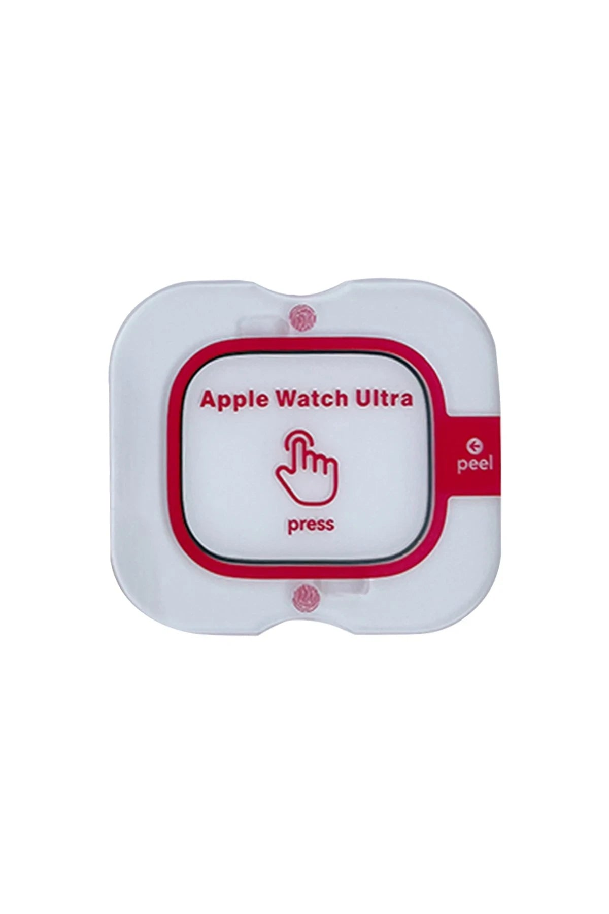 URR Apple Watch Ultra 2 49mm 3D Full Glue 2in1 Saat Cam Ekran Koruyucu - Siyah