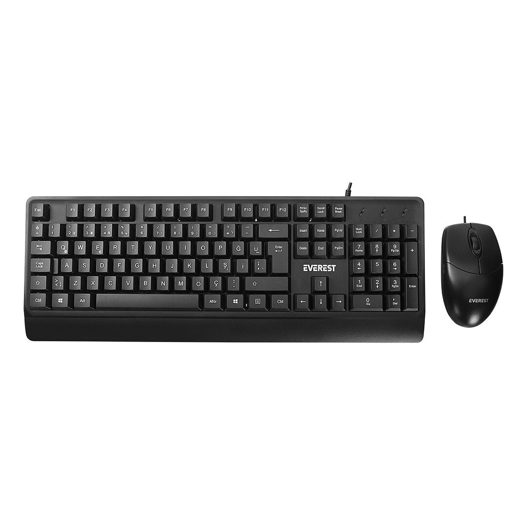 USB KABLOLU KLAVYE - MOUSE SET Q KLAVYE 3D - 1200DPI MOUSE (5643)