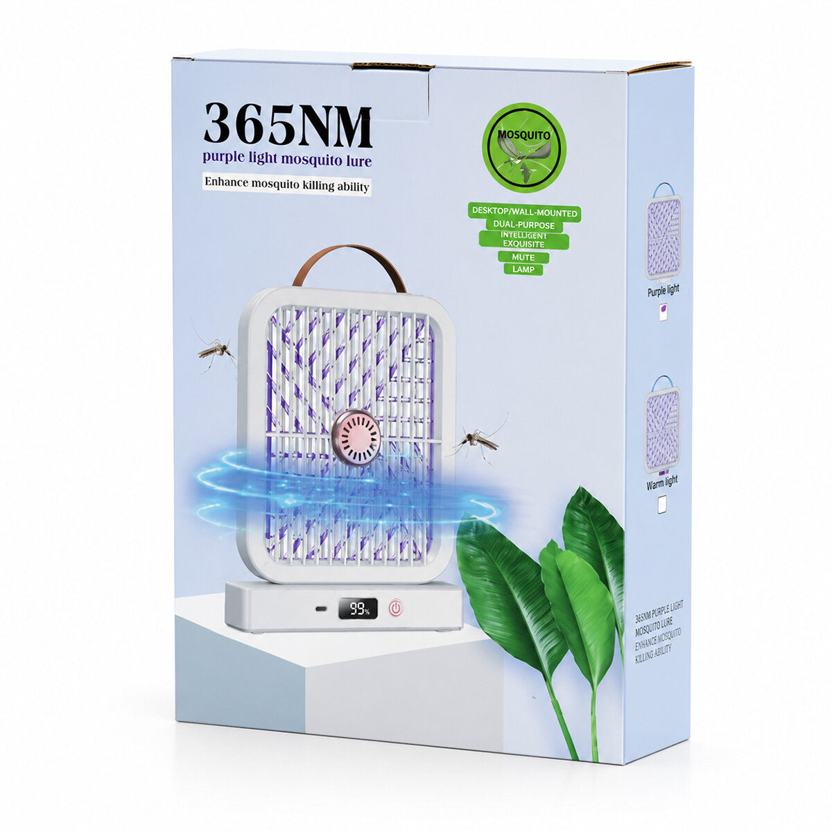 USB ŞARJLI - ELEKTRİK ÇARPMALI - DİJİTAL EKRAN ASMA APARAT - SESSİZ ÇALIŞMA UV IŞIKLI SİNEK KOVUCU HS-371 (5643)
