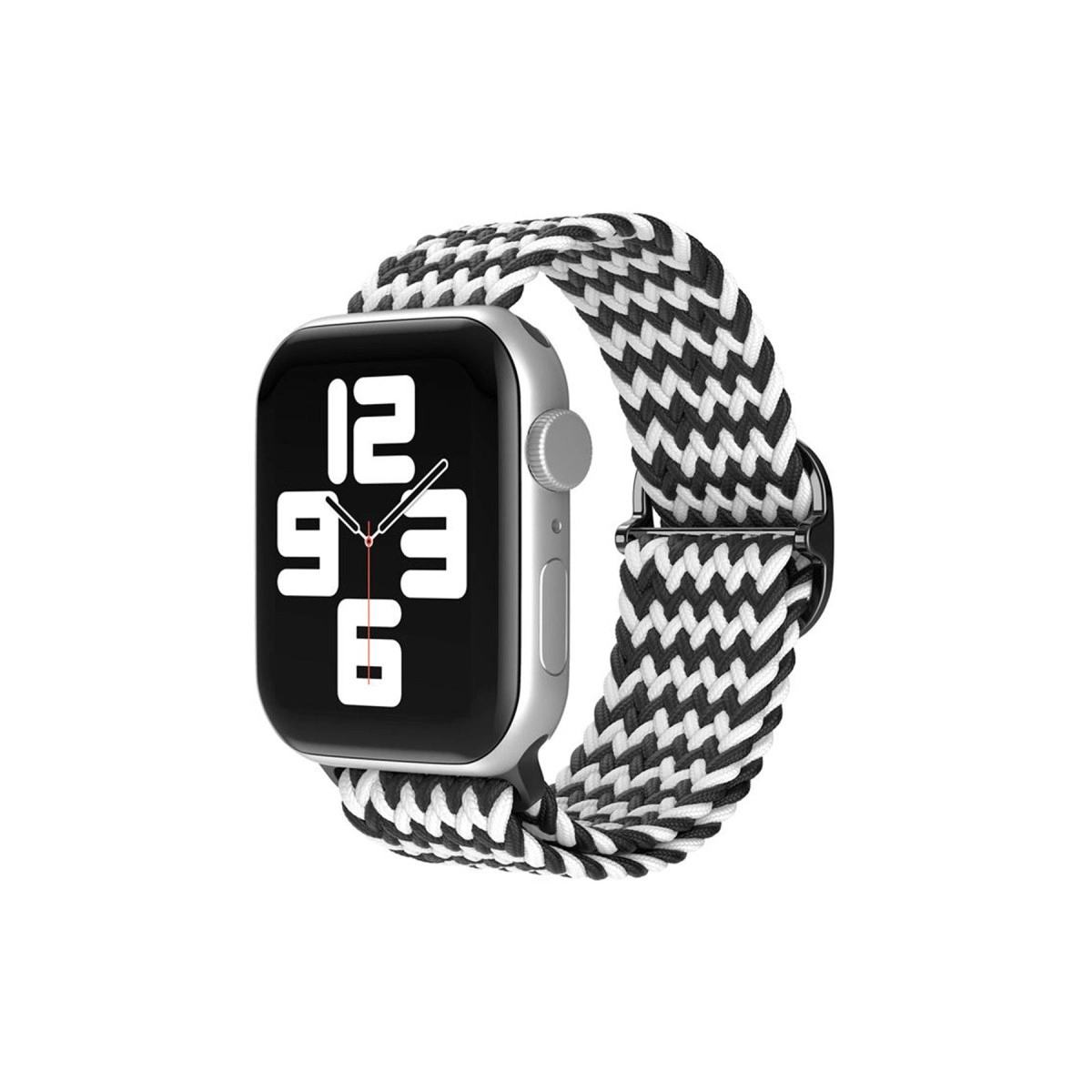 Watch 38mm Kordon - Zigzag Siyah-beyaz