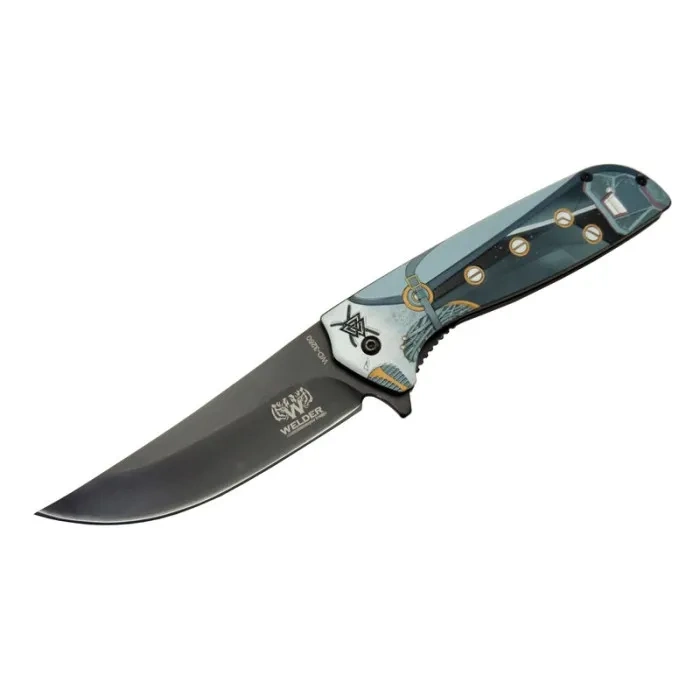 Welder Hançer Çakı 22 Cm Yarı Otomatik, Kemerlikli