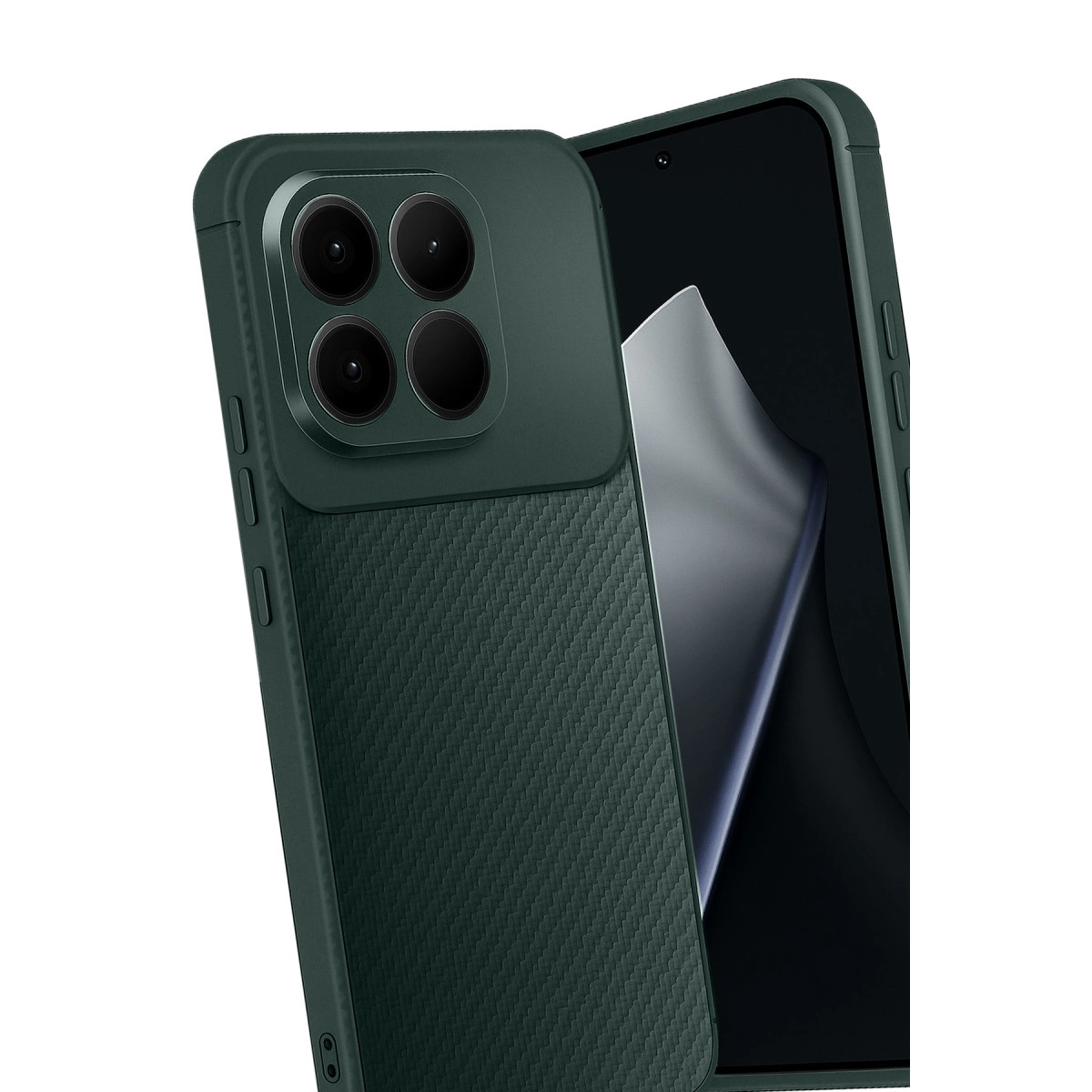 Xiaomi Mi 15t Auto Focus Karbon Kapak - Koyu Yeşil