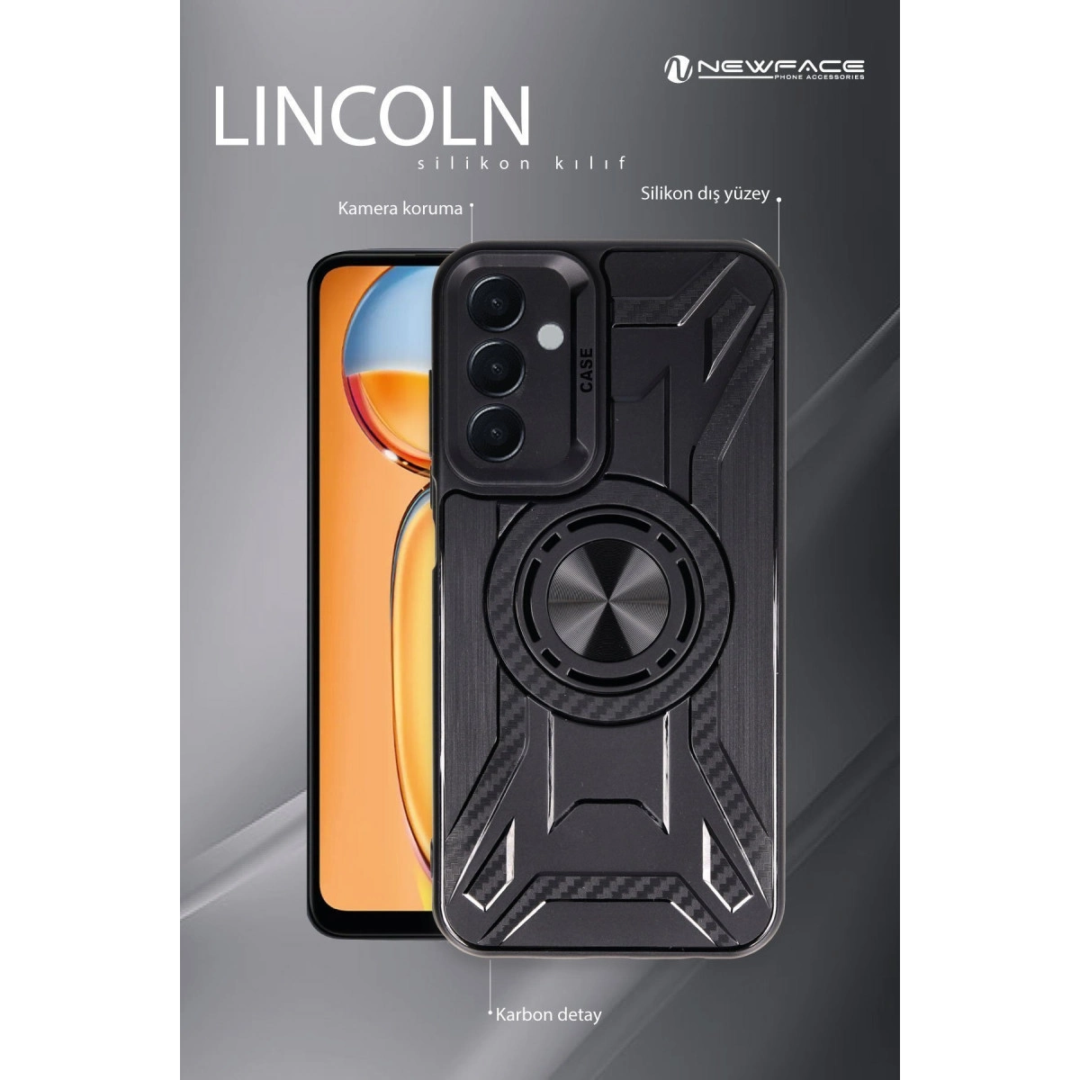 Xiaomi Redmi A3 4g Kılıf Lincoln Silikon - Lacivert