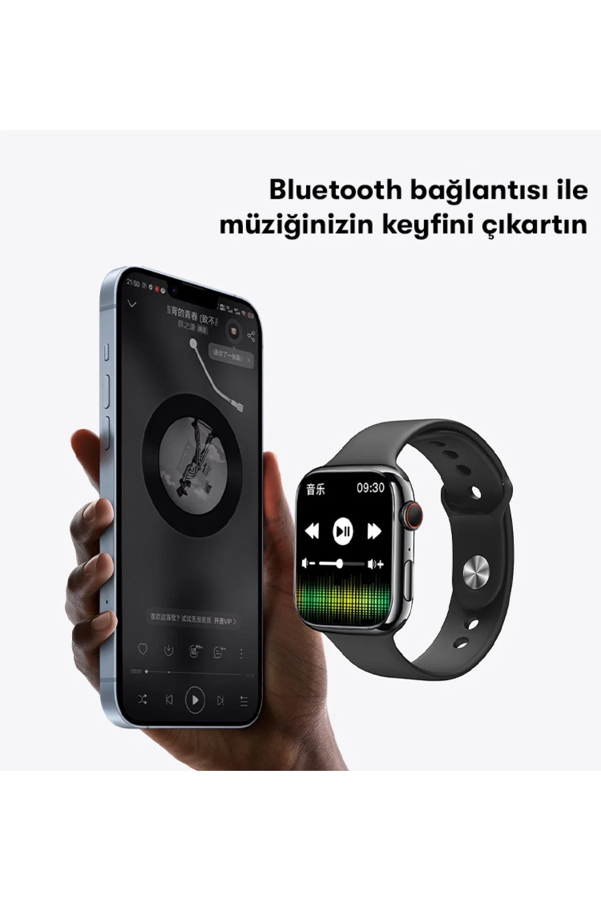 Yesido IO18 1.89 inç IP68 Su Geçirmez Konuşmalı Akıllı Saat - Siyah