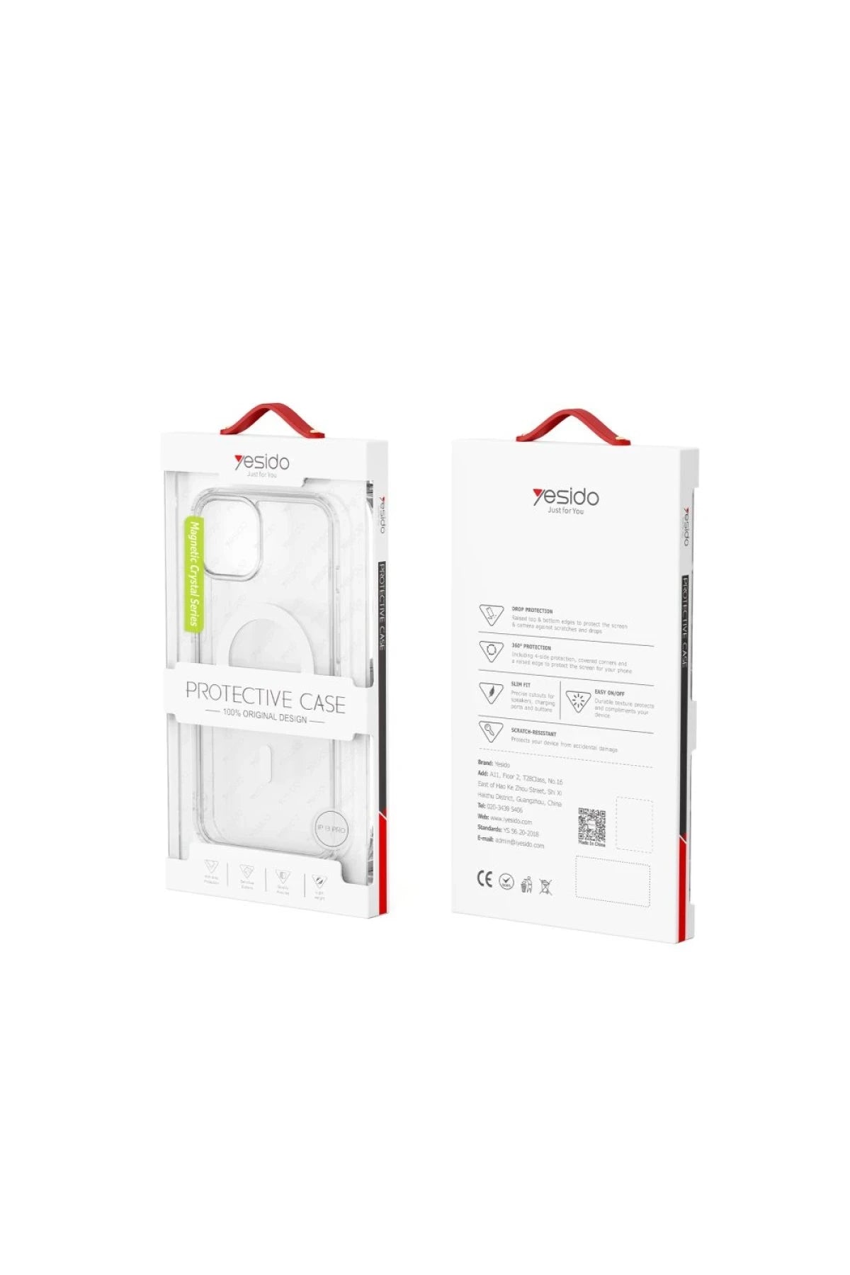 Yesido Apple iPhone 14 Pro Max PC03 Ace Şeffaf Magsafe Kapak - Şeffaf