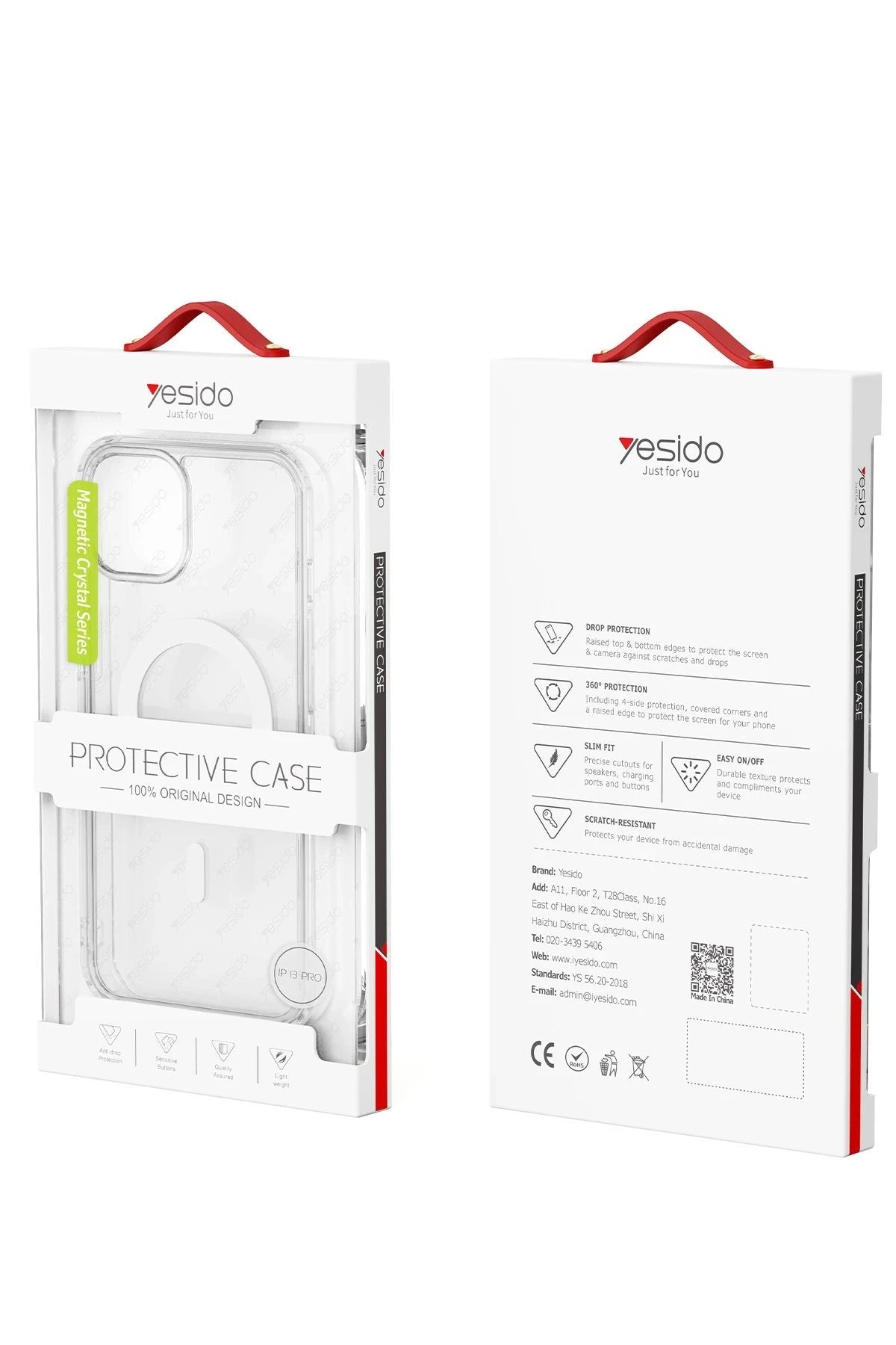 Yesido Apple iPhone 16 Pro PC03 Ace Şeffaf Magsafe Kapak - Şeffaf