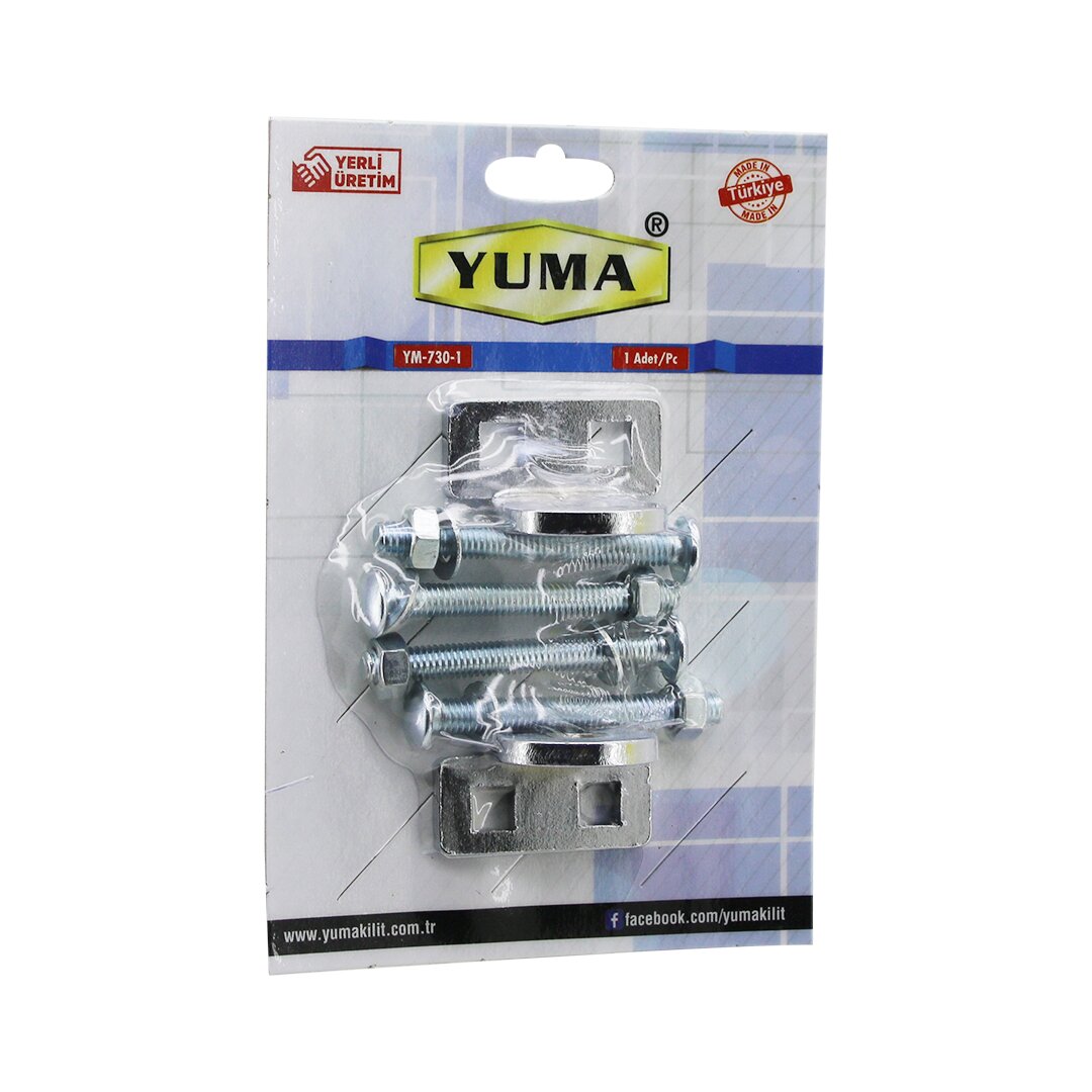 YUMA YM-730-1 KAPI EMNİYET REZESİ ASMA KİLİT TAKILABİLİR MENTEŞE (5643)