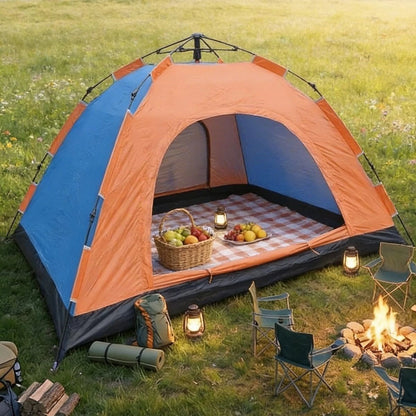 BUFFER® 10 Kişilik Otomatik Kurulum Kamp Çadırı – Outdoor, Suya Dayanıklı Hızlı Kurulum Piknik ve Doğa İçin Geniş Aile Çadırı 300x300x170 cm