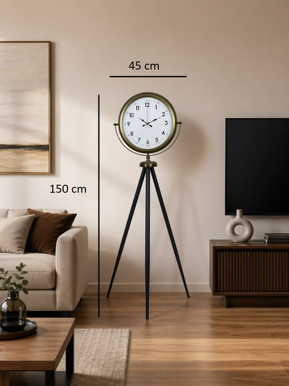 Klasik Eskitme Tripod Ayaklı Saat