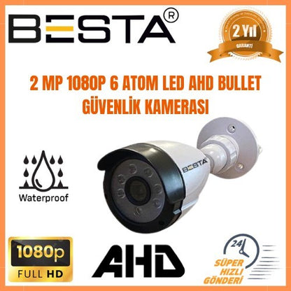 2 MP 1080P 3 İç Mekan 1 Dış Mekan Kameralı Ahd Güvenlik Seti