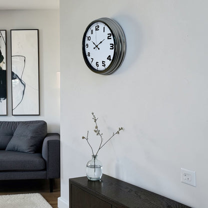 Krom Prime 40 Cm Metal Duvar Saati