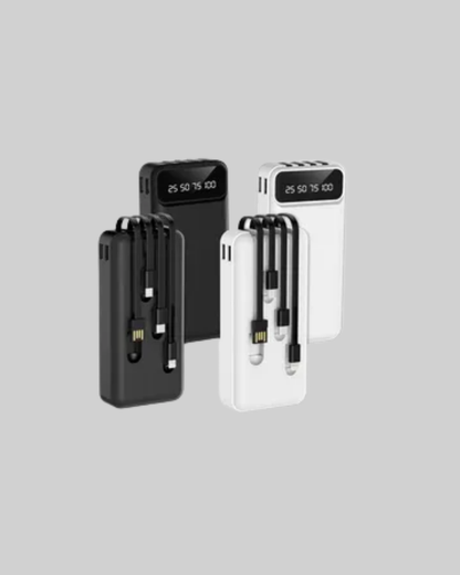 Akıllı LCD Ekranlı 20.000mAh Powerbank PD + USB + Type-C Yeni Nesil