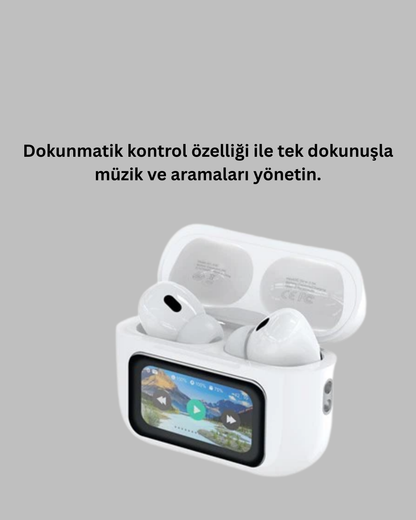 Dokunmatik Kontrollü Gürültü Önleyici Bluetooth Kulaklık Şarj Göstergeli