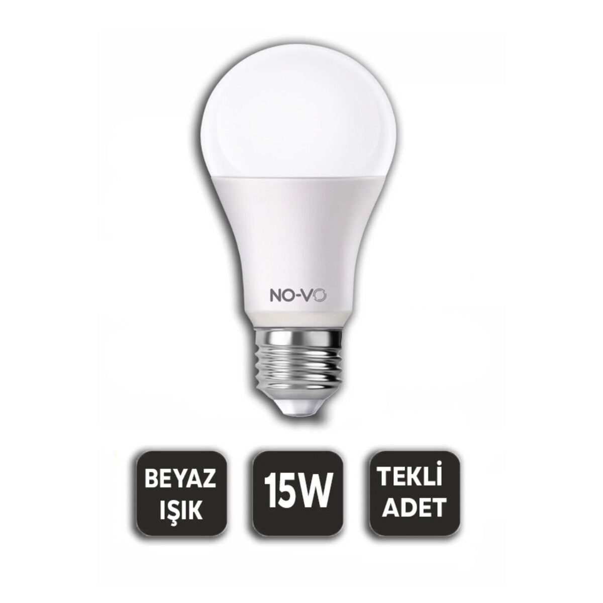 10 ADET 15W BEYAZ LED AMPUL 1200LM 6500K 15.000 SAAT ÖMÜR (5643)