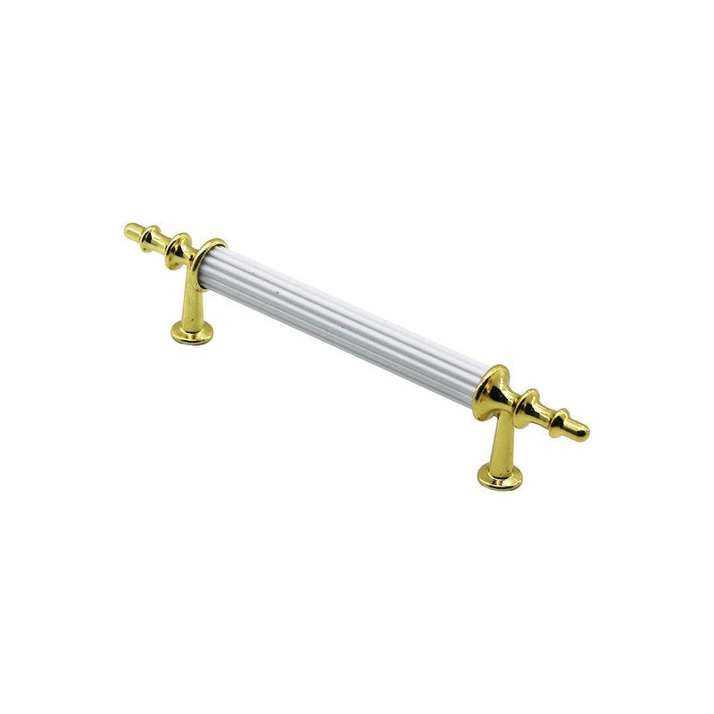 10 ADET BEYAZ - ALTIN BORU KULP 9.6CM (5643)