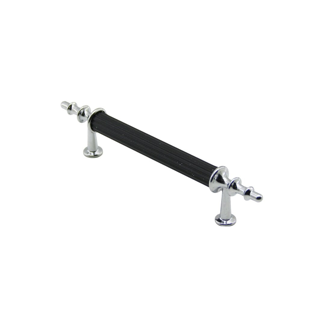 10 ADET KROM - SİYAH BORU KULP 9.6CM (5643)
