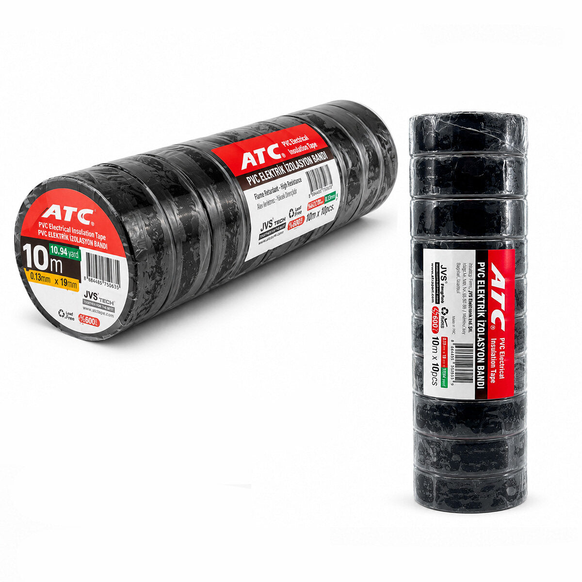 10 ADET LÜX SİYAH PVC İZOLASYON ELEKTRİK BANDI 0.13X19X11YDS 10MM - 1 PAKET GÖNDERİLİR - 1 PAKET İÇİNDE 10 ADET BANT VARDIR (5643)