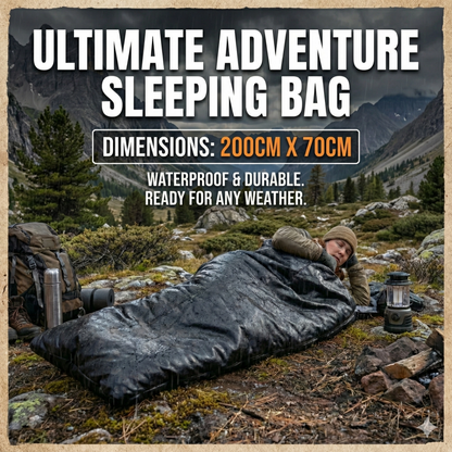 10 Derece Su Geçirmez Kamp Gezi Uyku Tulumu (210x70 Cm)