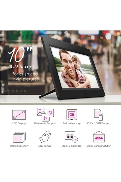 Vothoon 10-inç Lcd Ekran Dijital Fotoğraf Çerçevesi