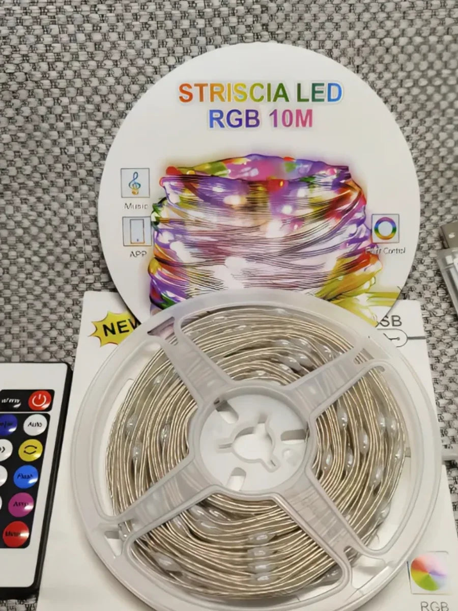 10 Metre, Led Şerit, Usb Bağlantılı, Kumandalı, Ambiyans Işığı SDR-LED-109 (5643)