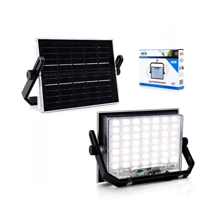 100W GÜNEŞ ENERJİLİ LED IŞIK SOLAR PROJEKTÖR - FENER KAMP - DIŞ MEKAN 3 FARKLI LED IŞIK 348960 LMB (5643)