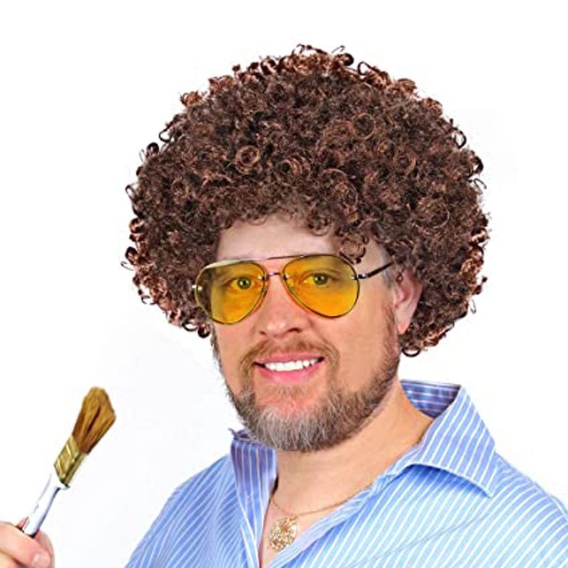 Bob Ross Bonus Peruk Kahverengi Renk 120 gr (5643)