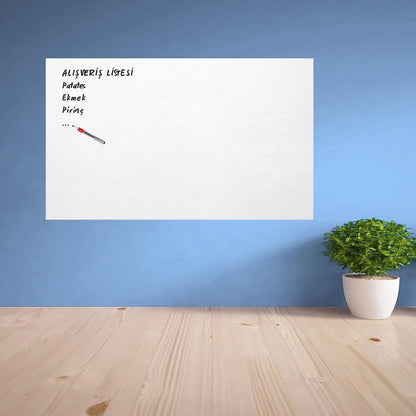 Ders Çalışma Yazı Tahtası Manyetik Duvar Stickerı 100x60 cm (5643)