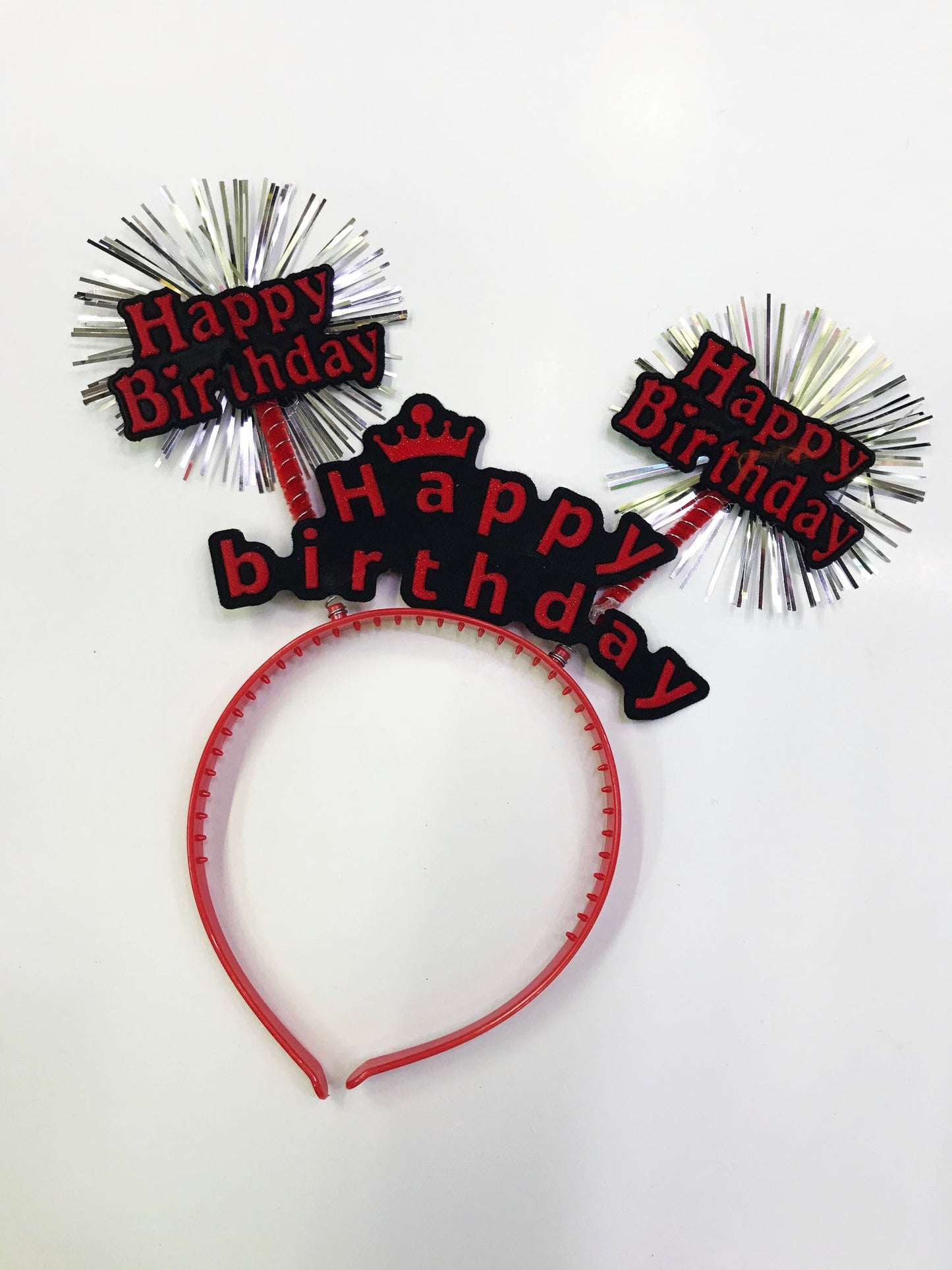 Happy Birthday Neon Renk Doğum Günü Tacı 12 Adet (5643)