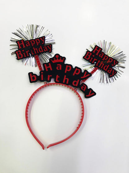 Happy Birthday Neon Renk Doğum Günü Tacı 12 Adet (5643)