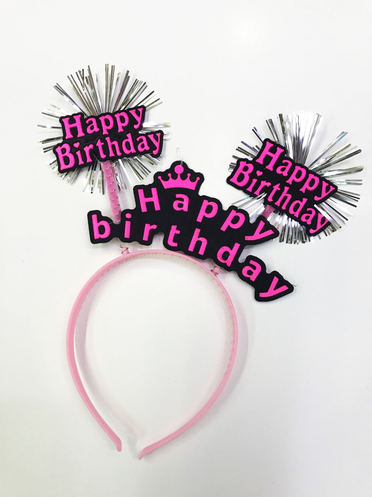 Happy Birthday Neon Renk Doğum Günü Tacı 12 Adet (5643)