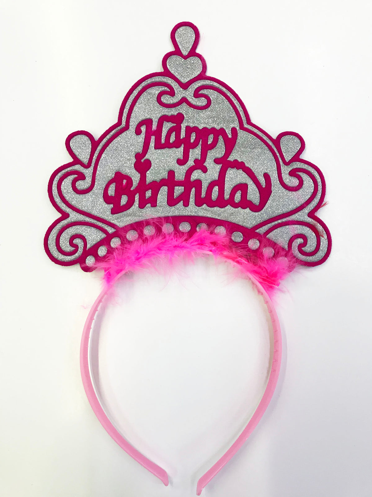 Happy Birthday Yazılı Neon Renk Taç 12 Adet (5643)