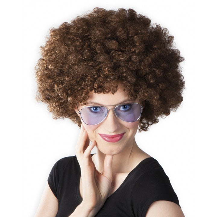 Kahve Renk Kıvırcık Afro Bonus Peruk (5643)