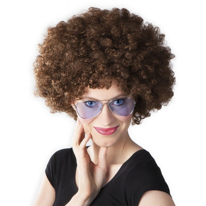 Kahve Renk Kıvırcık Afro Bonus Peruk (5643)