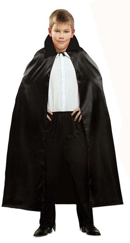 Siyah Renk Yakalı Halloween Pelerini 90 cm (5643)