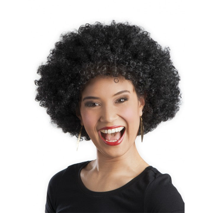Siyah Renk Kıvırcık Afro Bonus Peruk Parti Peruğu (5643)