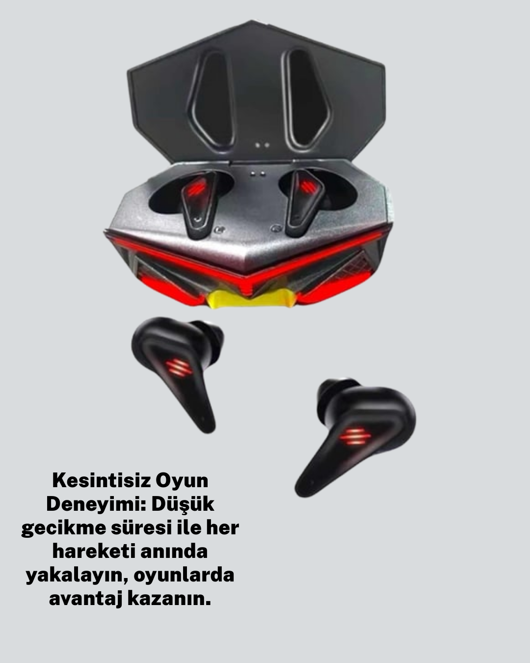 Led Işıklı Metal Kasa Kablosuz Kulaklık Yeni Nesil