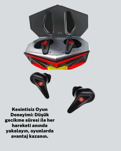 Led Işıklı Metal Kasa Kablosuz Kulaklık Yeni Nesil