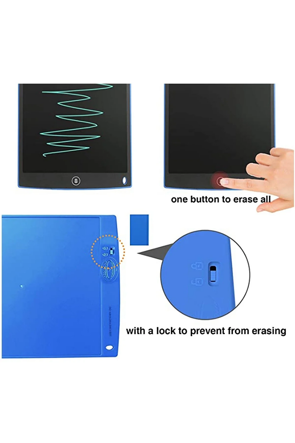 Vothoon 12 Inc Writing Lcd Grafik Dijital Kalemli Çizim Tableti Yazı Tahta Not Yazma Eğitim Tableti