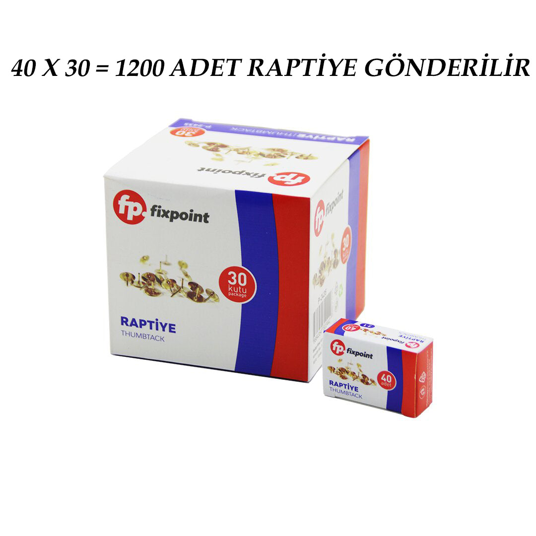 1200 ADET METAL RAPTİYE = 40PCS X 30 (5643)