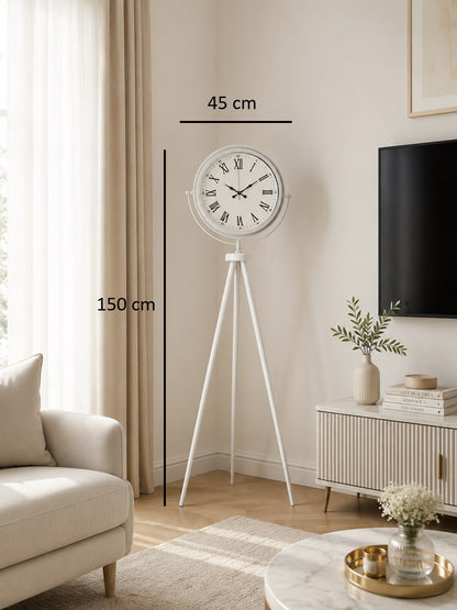 Platin Classic White Roma Tripod Ayaklı Saat